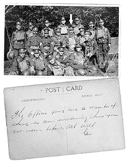 Postcard showing George's squad